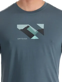 140 Cool Landscape TS M trekking t-shirt heren