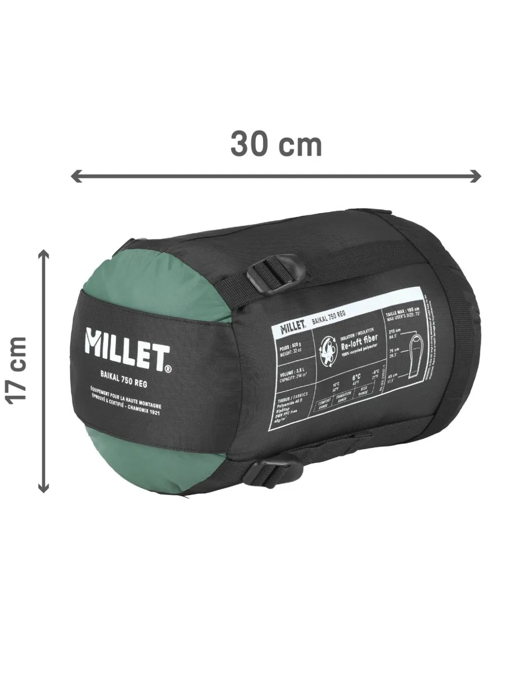 Baikal 750 Reg slaapzak unisex