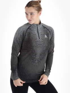 BL Top Turtle Neck L/S Half Zip Performance Warm Blackcomb skipully dames