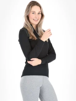 BL Top Turtle Neck L/S Half Zip Active Warm skipully dames
