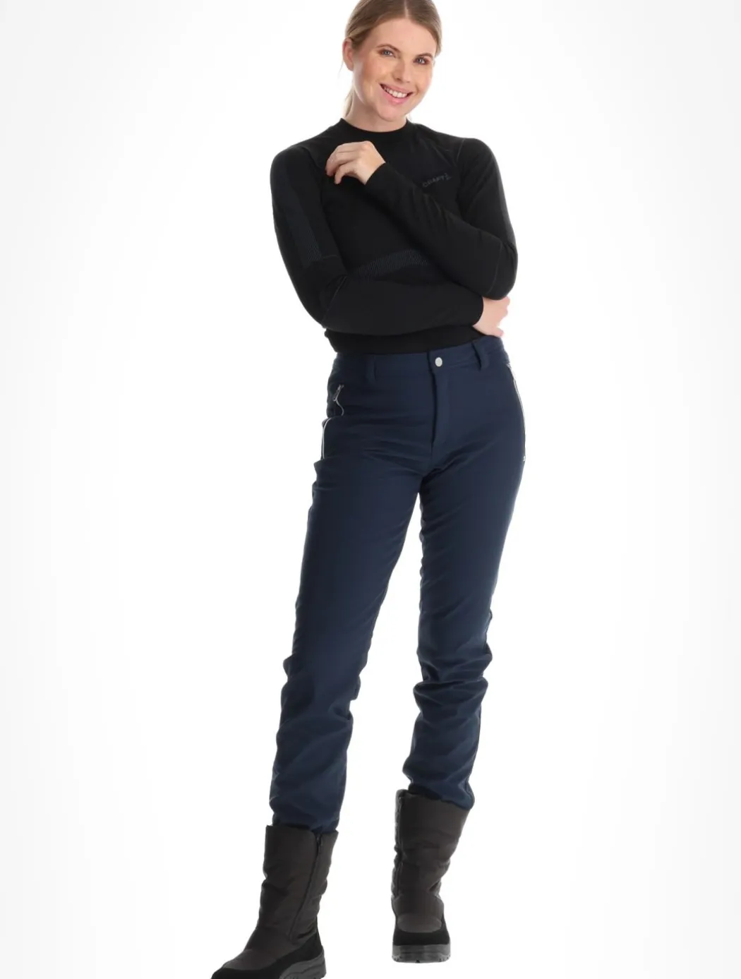 Erottaja softshell skibroek dames