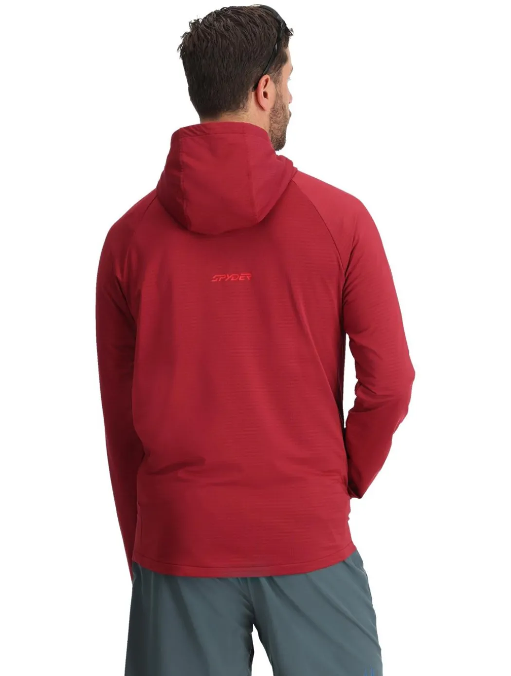 Gridweb Fleece Hoodie vest heren