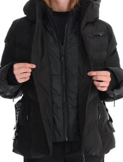 Luxe Belted Ski Padded Jacket ski-jas dames