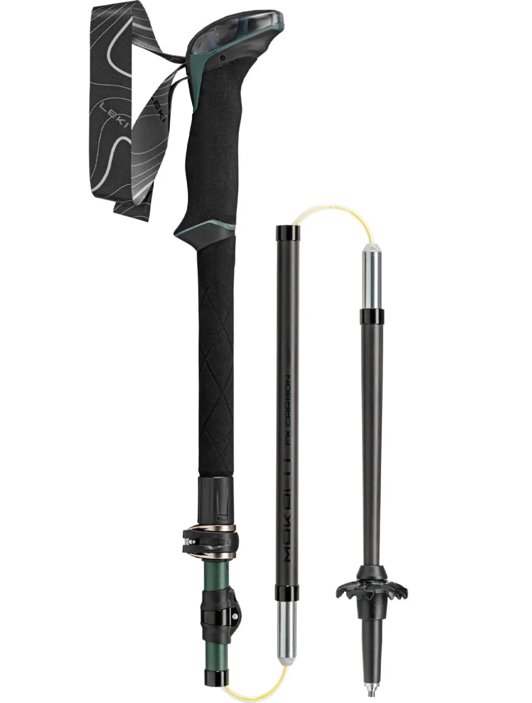 Makalu FX Carbon Compact trail wandelstok opvouwbaar unisex