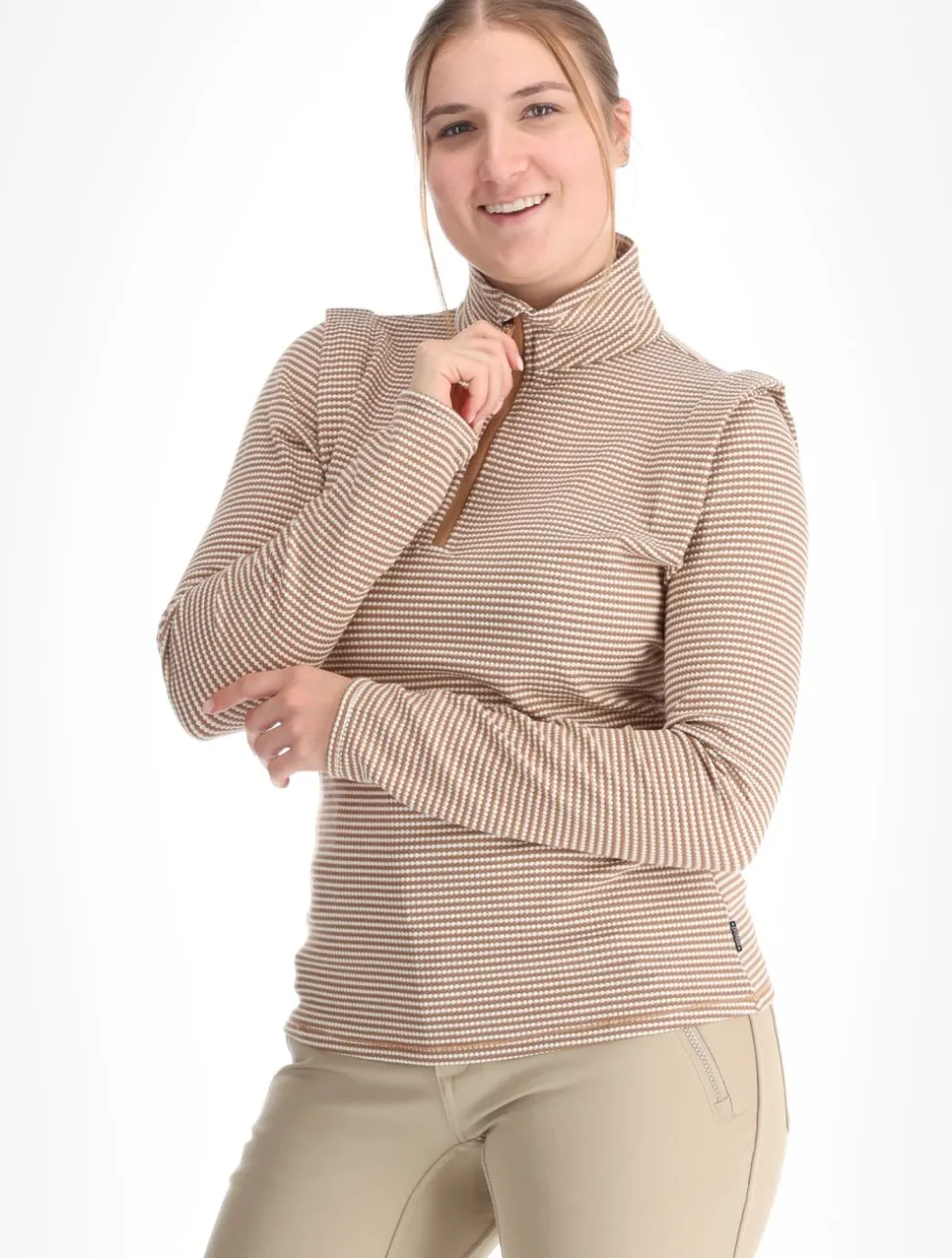 PRTIVORY 1/4 zip skipully dames