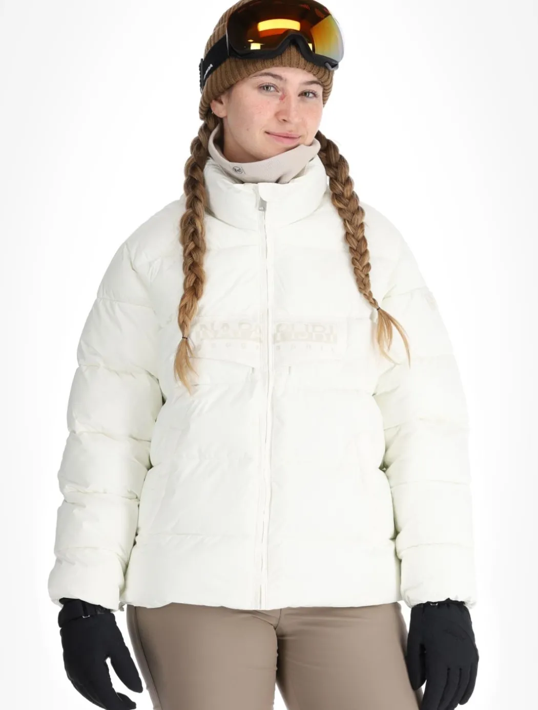 Puffer open W ski-jas dames